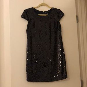 Black sequin dress